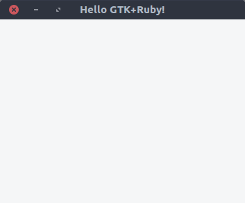 first gtk+ruby screenshot